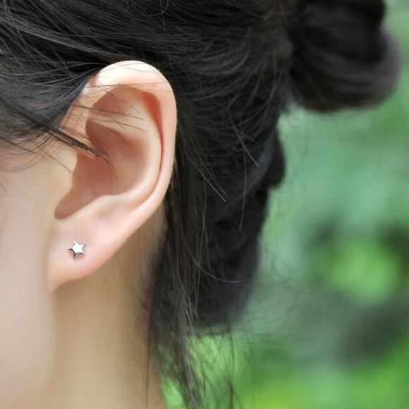 NEW 925 Sterling Silver Moon Star Stud Earrings G - Picture 7 of 7